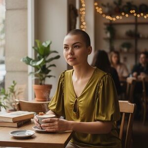 Cato Olive Green Ruched Blouse